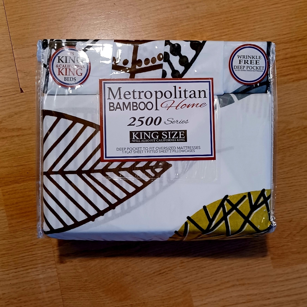 Metropolitan Bamboo 4PC King Size Sheet Set